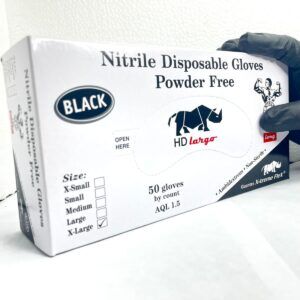 Guantes de Nitrilo negro hd